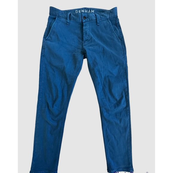 Denham york slim tapered  Blue pants men's size 30 - Picture 1 of 14